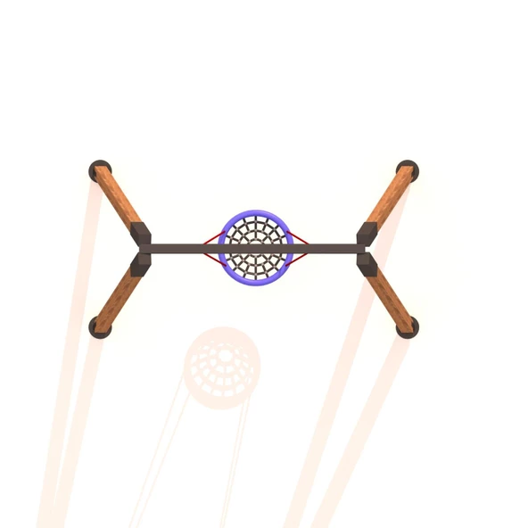 Ahşap Salıncak, Kuluçka Salıncak 260x150xh210cm - 3