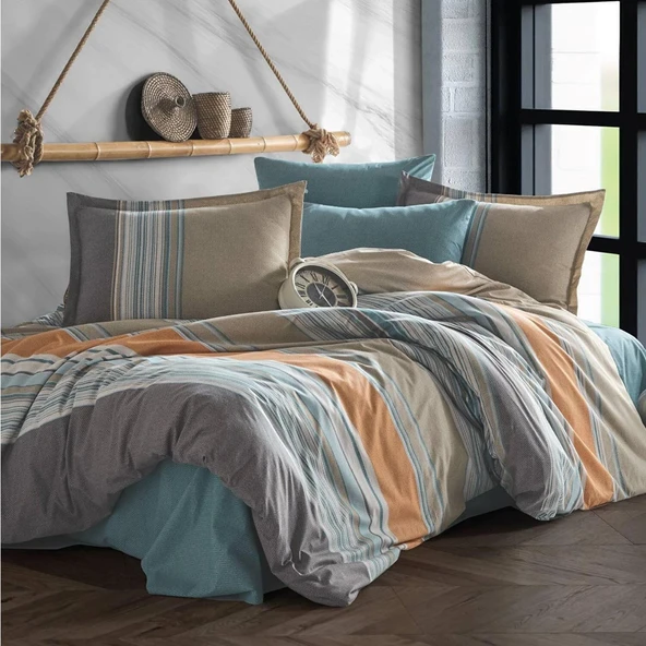 Clasy Nevresim Takımı Tek Kişilik Duko Oranj - Resim 2