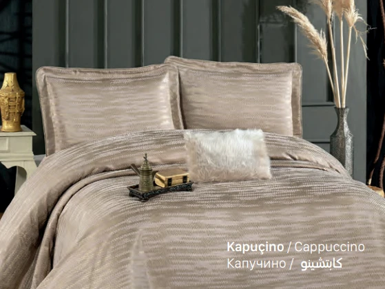 Güzide Ev Modası Modern Yatak Örtüsü Alina Kapiçino