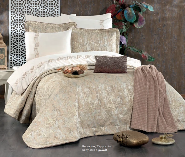 Güzide Ev Modası Elani Kapiçino Çeyiz Paketi - Resim 2