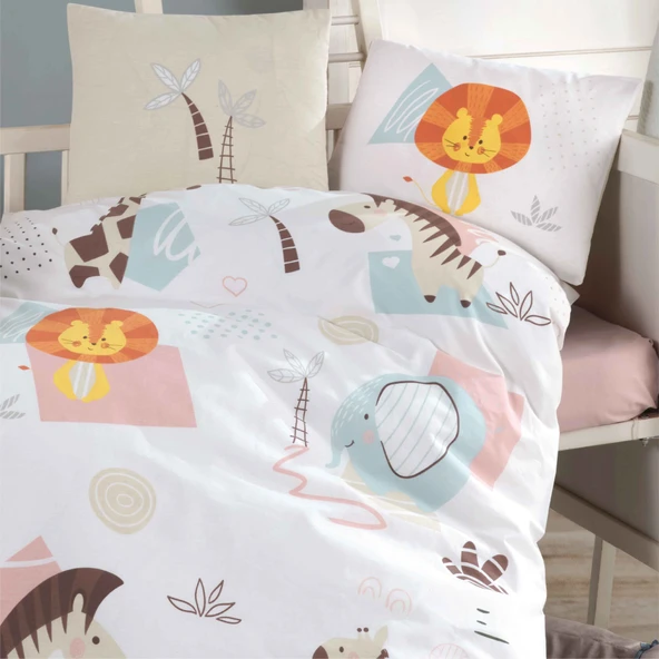 Clasy Bebek Nevresim Takımı Sweet Zuu Bej - Resim 3