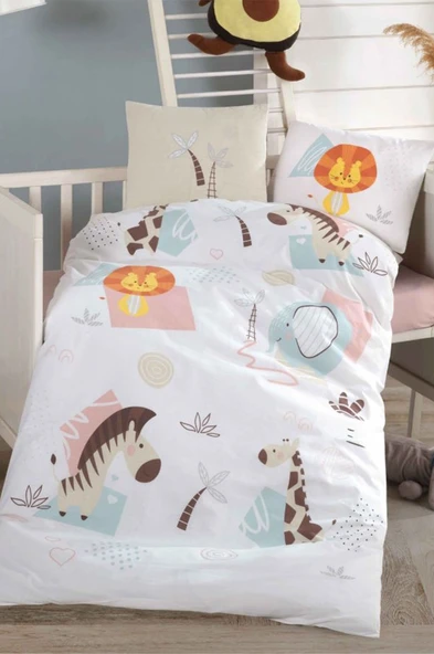 Clasy Bebek Nevresim Takımı Sweet Zuu Bej - Resim 2