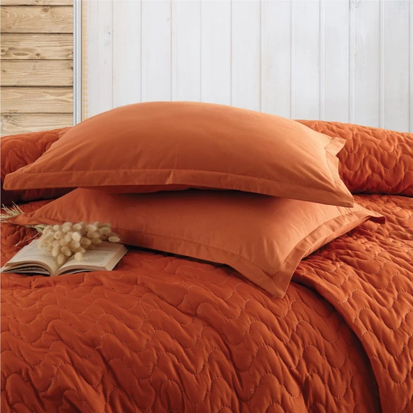 Clasy Çift Kişilik Dört Mevsim Set Atana Oranj - Resim 2