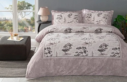 Özdilek Çift Kişilik Ranforce Nevresim Takımı Toile de Jouy Pudra - 2
