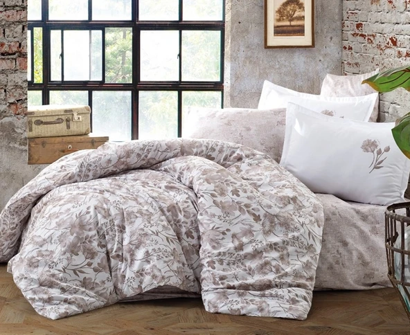 Clasy Saten Nevresim Takımı Puha Bej ürün görseli