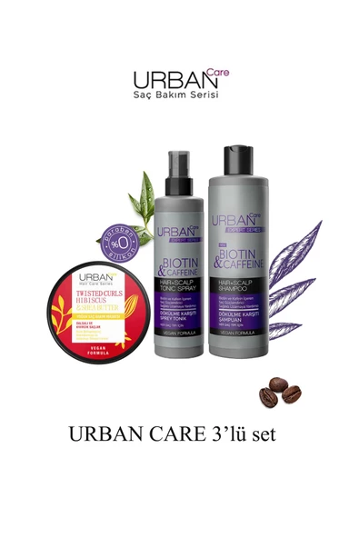 Expert Biotin & Kafein Şampuan 350ML + Sprey Tonik 200ML + Hibiscus & Shea Butter Maske 230ML