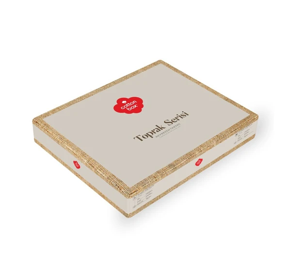 Cotton Box Toprak Çift Kişilik Nevresim Takımı Arlo Kahve - 4