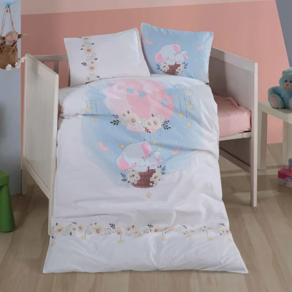 Clasy Bebek Nevresim Takımı Sun Bambi Pudra ürün görseli