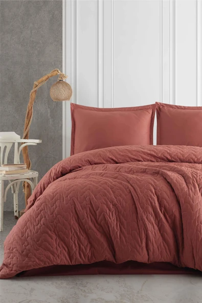 Clasy Çift Kişilik Dört Mevsim Set Atana Kiremit - Resim 9