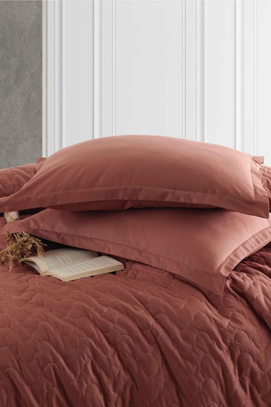 Clasy Çift Kişilik Dört Mevsim Set Atana Kiremit - Resim 8