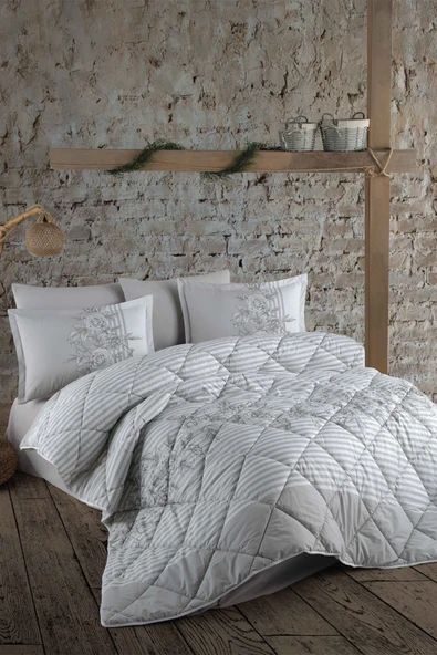 Clasy Çift Kişilik Uyku Seti Latina Gri ürün görseli