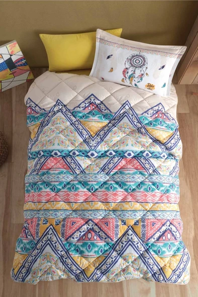 Clasy Tek Kişilik Genç Uyku Seti Boho V1 Bej ürün görseli