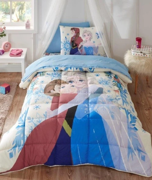 Özdilek Frozen Winter Tek Kişilik Disney Lisanslı Lastikli Fitted Çarşaf Çocuk Uyku Seti ürün görseli