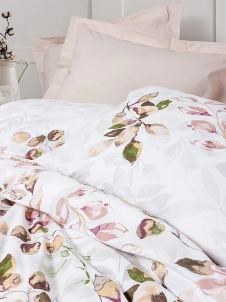 Cotton Box Modeline Tek Kişilik Nevresim Takımı Brice Bej - Resim 2