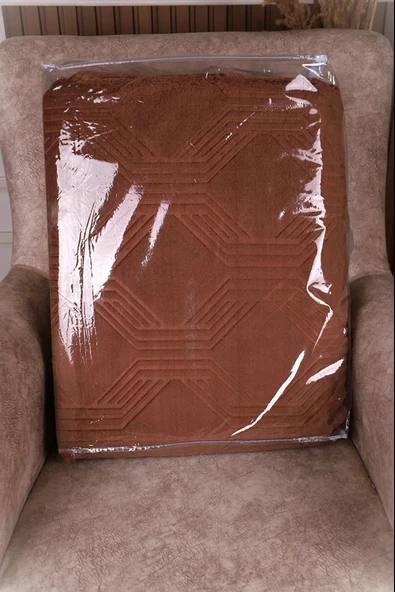 Özdilek Trendy Art Batytaniye Battaniye Kahverengi Tek Kişilik - Resim 2