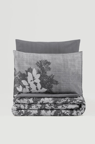Cotton Box Dual Çift Kişilik Nevresim Takımı Lunt Antrasit - 6
