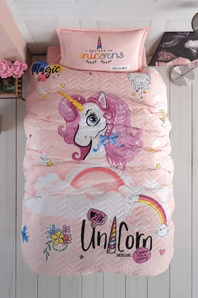 Clasy Genç Ranforce Dört Mevsim Set Tek Kişilik Pink Dreams V1 Pudra - 1