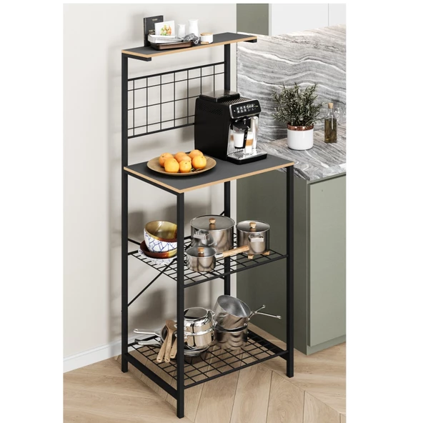 Eportatif Çok Amaçlı Dolap Mutfak Bango Masa Dar Füme 1438 - 3