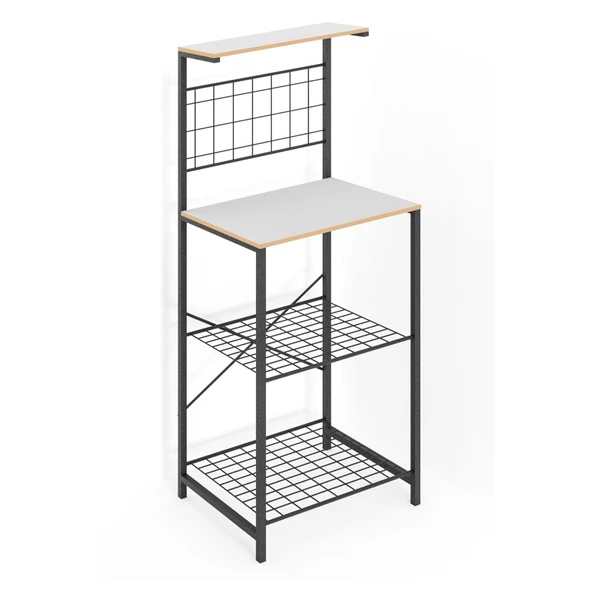 Eportatif Çok Amaçlı Dolap Mutfak Bango Masa Dar Beyaz 1437 - 6