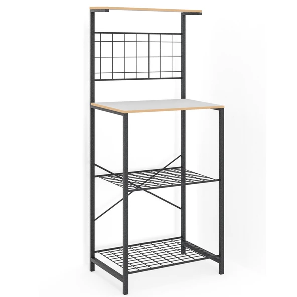 Eportatif Çok Amaçlı Dolap Mutfak Bango Masa Dar Beyaz 1437 - 4