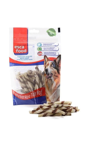 Esca DANA ETLİ BURGU KEMİK 8 CM 25'Lİ