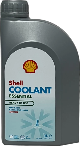 Shell -37C 4 Mevsimlik Mavi Hazır Antifriz 1 Litre - Coolant Essential