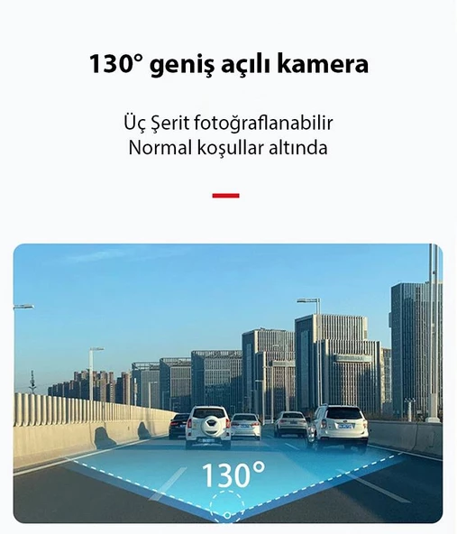 Polham Universal Wifi Kayıtlı Geniş Açılı 1080P Araç İçi ve Dışı Ses Görüntü Kamerası, Gece Görüşlü - 5