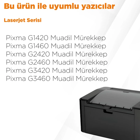 Canon GI-41 Muadil Mürekkep Siyah / Pizma G1420 / G1460 / G2420 / G2460 / G3420 / G3460 - Resim 2