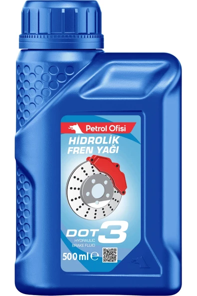 Petrol Ofisi Dot3 Hidrolik Fren Yağı 500ml