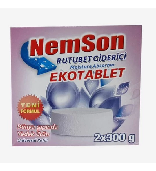 NemSon Rutubet Giderici Nem Alıcı Yedek Ekotablet 4X300 Gr