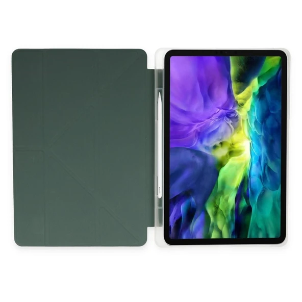 İPad 10.Nesil iPad 10.9 Uyumlu Standlı Kalemlikli Tablet Kılıfı 5 Kullanım Modu - 9