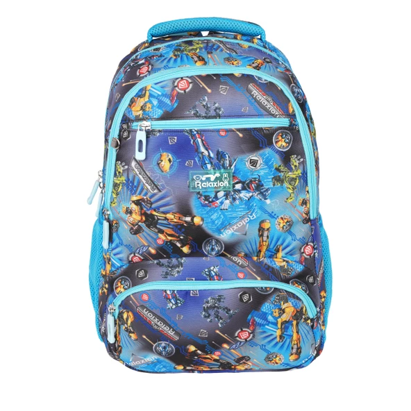 Relaxion Mavi Transformers Desenli Üçlü Okul Seti 8650-4 - Resim 2