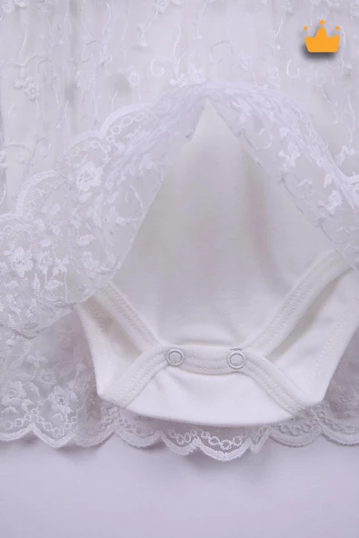 Babyhola %100 Pamuk Kız Bebek Tek Kat Elbise Atlet Badi 3528 - 5