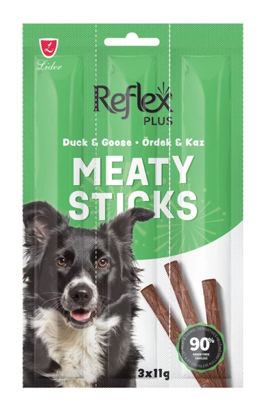 Reflex Plus Ördekli ve Kazlı Çubuk Yetişkin Köpek Ödül Maması 3x11gr