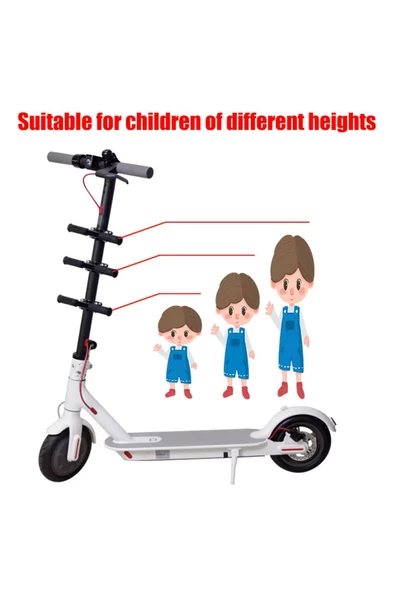 Elektrikli Scooter Çocuk Ek Tutma Gidonu Kavrama Kolu scooter çocuk destek kulpu - 4