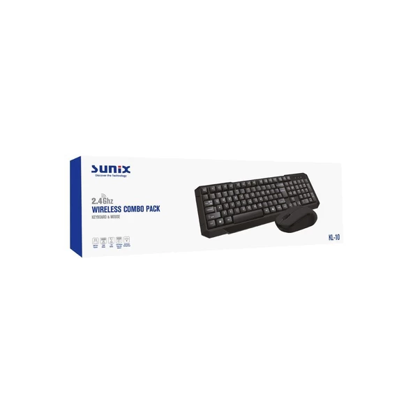 Sunix 2.4 Ghz Kablosuz Klavye ve Mouse Seti KL-10 - 2