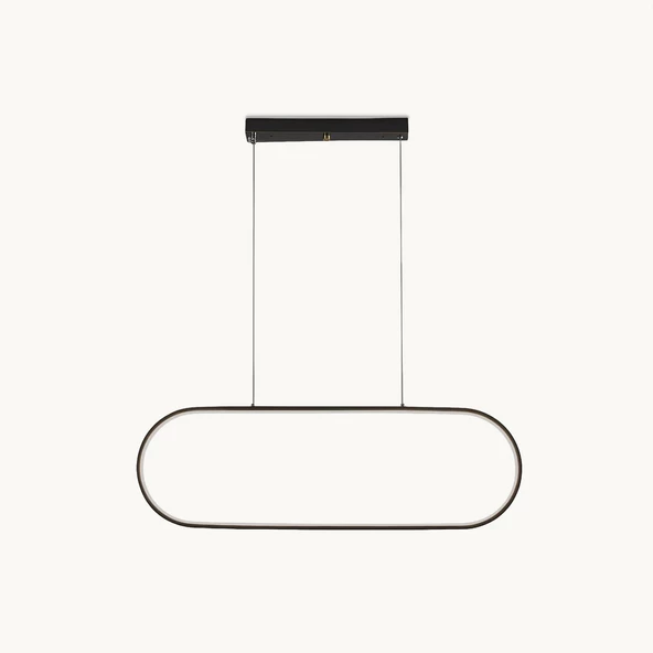 Tivat / Sarkıt Avize / 90x25 cm / Antrasit Gövde / 3 Renk Yanar / 3 Yıl Garanti - 3