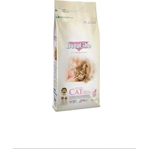BonaCibo Kısırlaşlaştırılmış Kedi Maması Light Steril Kısır Kedi Maması 2 kg