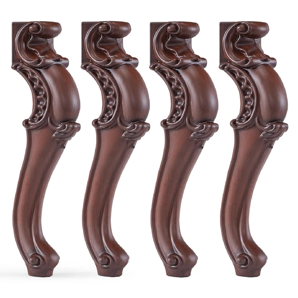 Ahşap Desenli 4 Adet Valenta Plastik Sehpa Ayağı 47 cm  Mobilya Zigon Çay Orta Sehpası Ayak Ayakları - 6