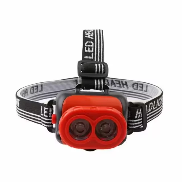 Kuru Pil ile Çalışan Kafa Feneri - 1000 Saat Ömür, ABS Gövde - 2