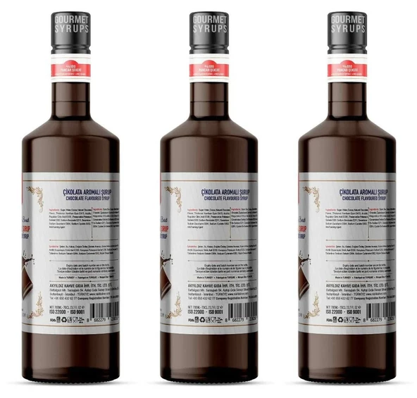 Nish Çikolata Aromalı Şurup 3 x 700 ML - Pet Şişe - 2