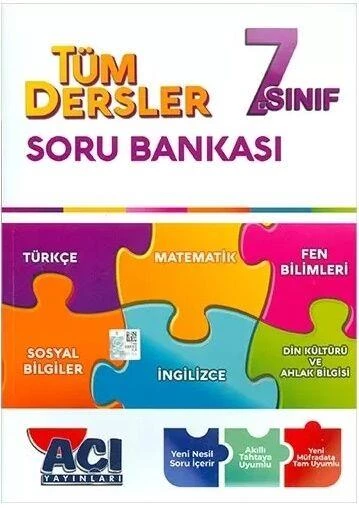 7. Sınıf Tüm Dersler Soru Bankası Açı Yayınları