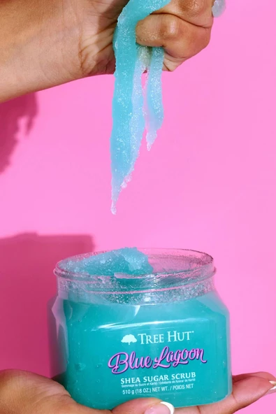 Tree Hut Blue Lagon Shea Sugar Scrub Vücut Peelingi 510GR - 5