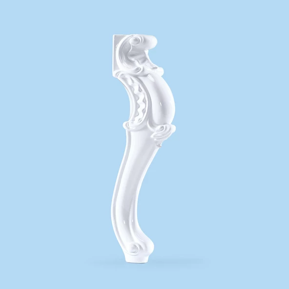 Valenta Plastik Sehpa Ayağı 47 cm Beyaz Renk 1 Adet Mobilya Zigon Çay Orta Sehpası Ayak Ayakları - 6