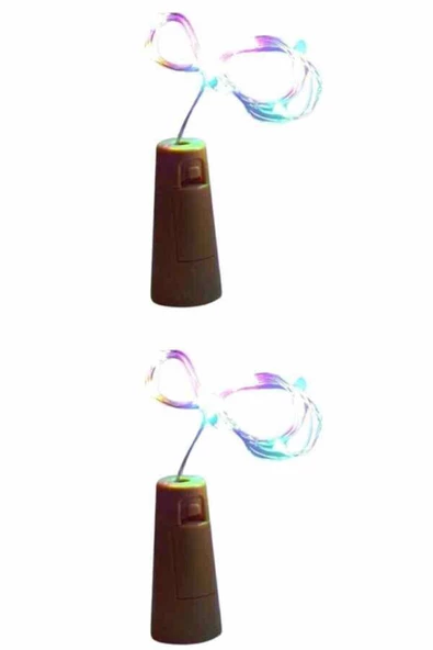 KULVARAVM 6 Adet Mantar Tıpa Led Peri Led Dekoratif Led 2mt Led - 2