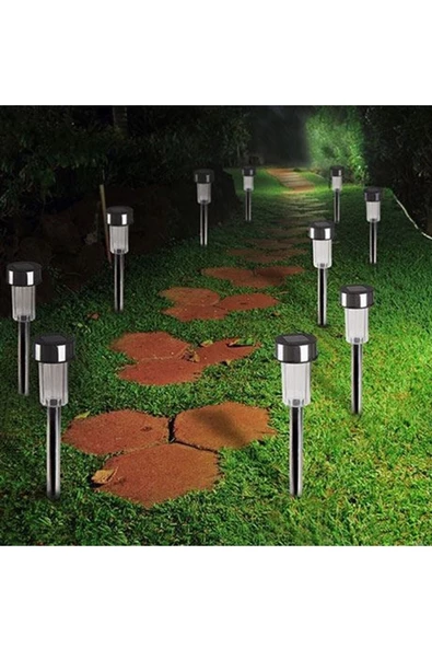 KULVARAVM  10 Adet Güneş Enerjili Bahçe Aydınlatması Solar Saplama Solar Lamba - 2