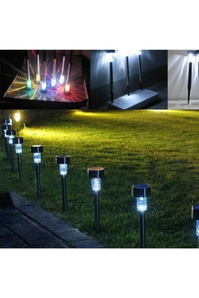 KULVARAVM Solar Bahçe Işığı Güneş Enerjili 5'li Solar Bahçe Lamba 5 Adet Saplamalı Güneş Enerjili Bahçe Lamb - 3