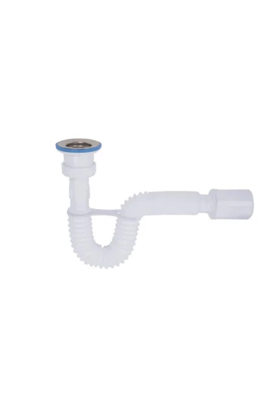 KULVARAVM Yuvarlak Tezgah Altı 430 Kalite Düz Küçük Kafa Sifon - 4