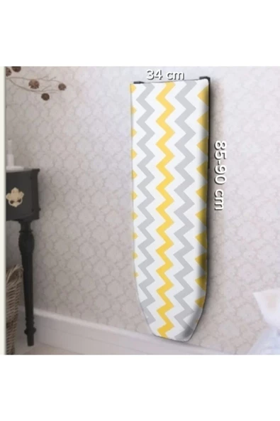 KULVARAVM Duvara Monte Ütü masası Katlanır Ütü Masası 90cm Pembe Çizgili - 2