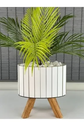 KULVARAVM Yapay Çiçek Palmiye Areka Yapay Bitki Salon Çiçeği 9 Yaprak 50cm Saksı Dahi Değildir - 2